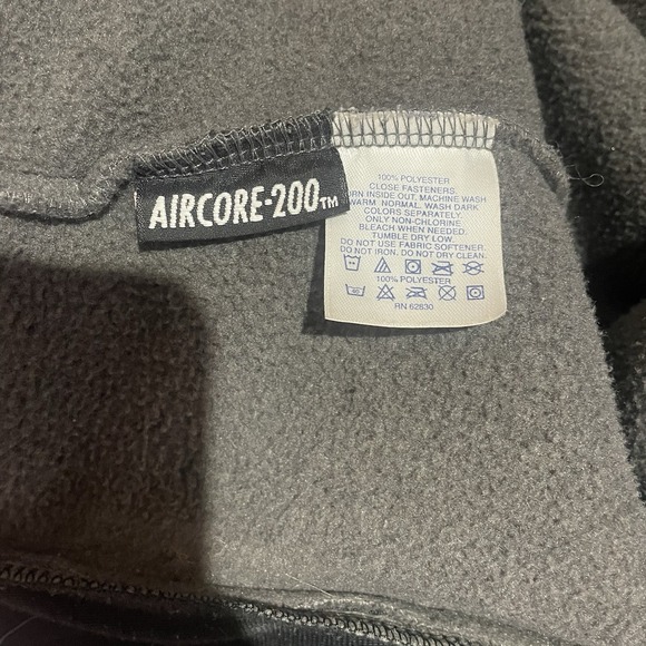 Lands' End Aircore-200 Gray Full Zip Fleece Jacket Men's 46-48 Warm Lightweight - Picture 9 of 9